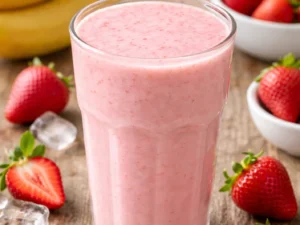 Jugo de Plátano con Fresa