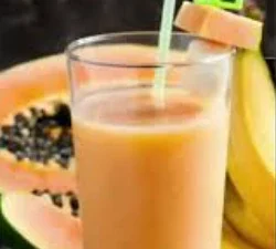 Papaya y Plátano con Leche